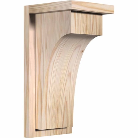 Ekena Millwork Huntington Smooth Corbel w/Backplate, Douglas Fir, 7 1/2"W x 8"D x 16"H COR08X08X16HUN01SDF